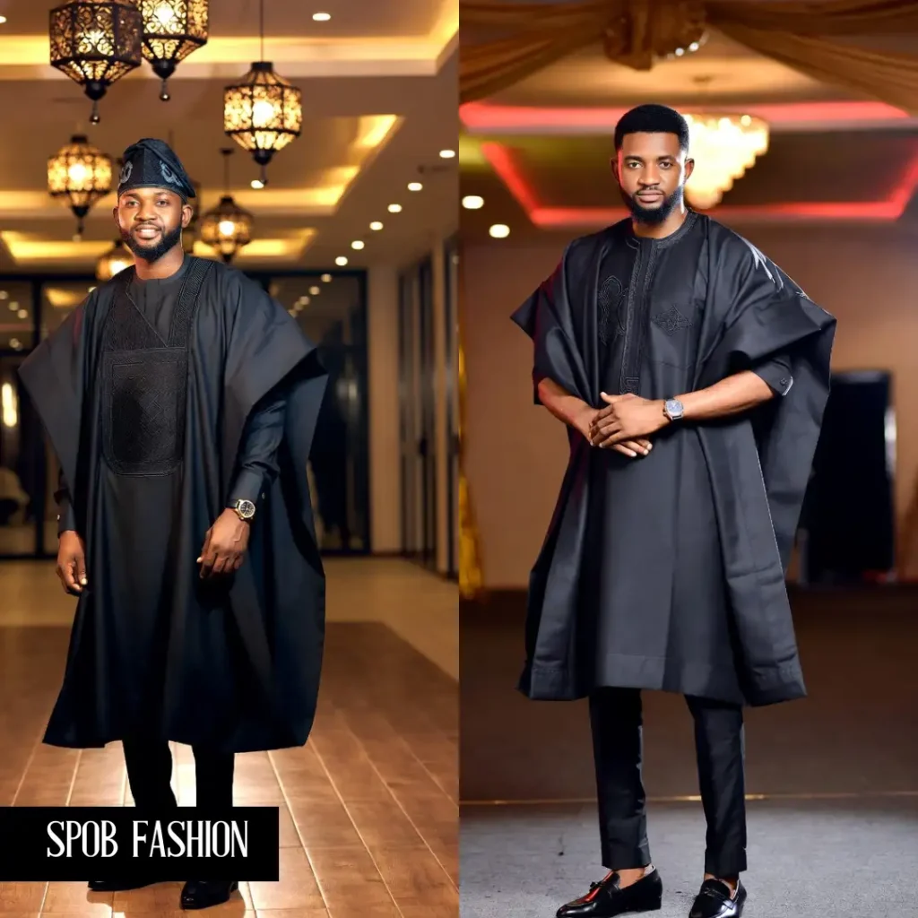 three-piece Agbada. For 2026, we are seeing shorter Agbadas (reaching the mid-calf